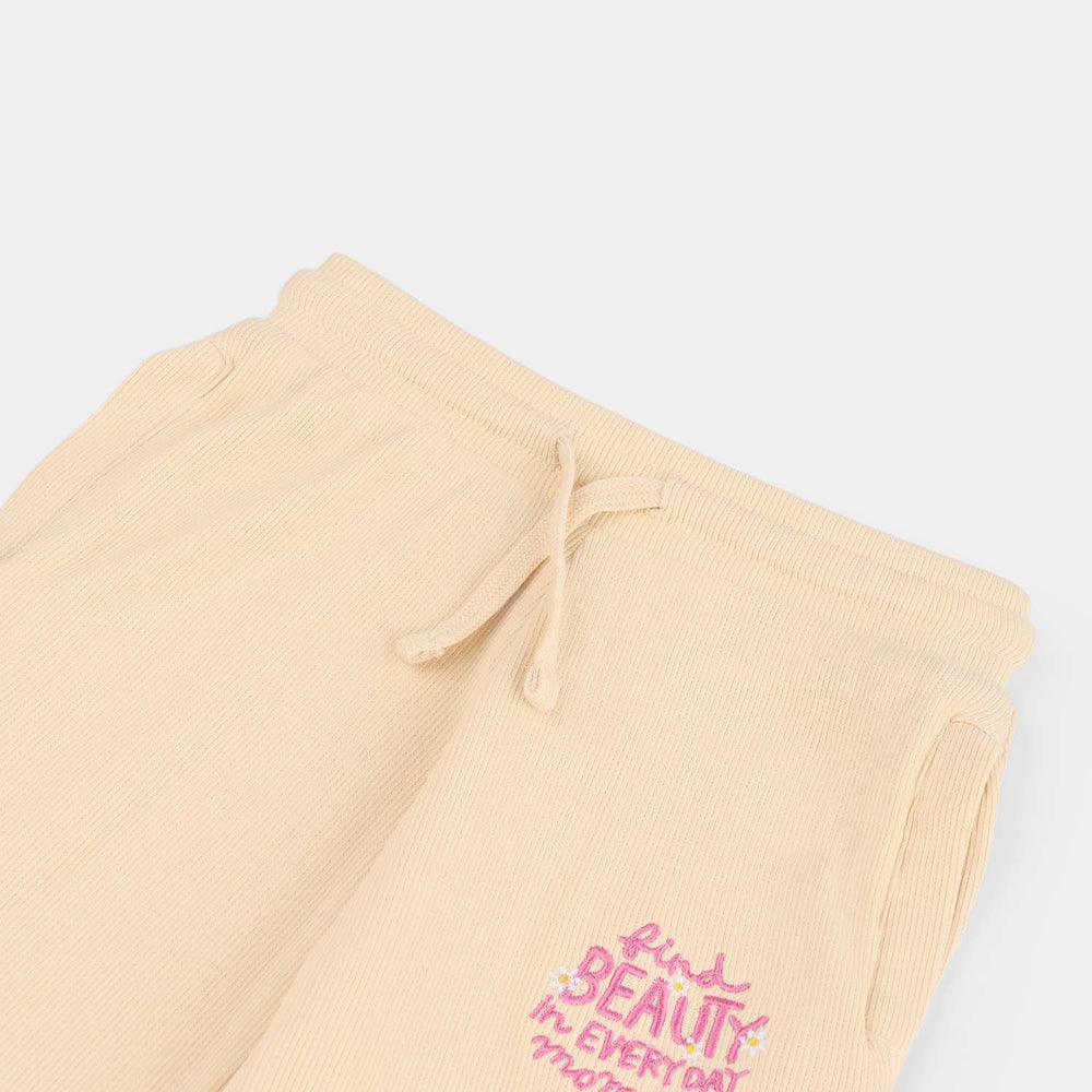 Girls 2x1 Rib Pajama (Find Beauty) - Cream