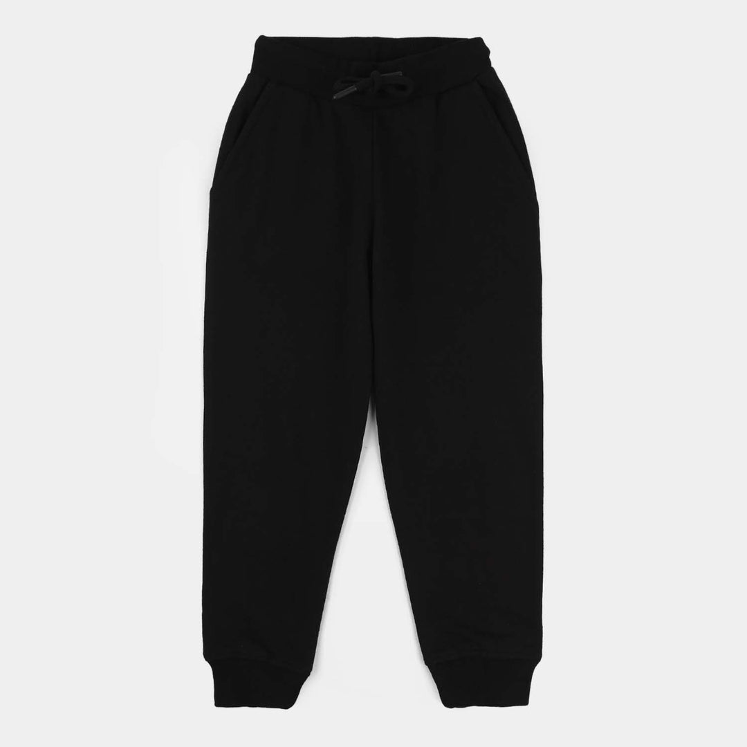 Boys Jersey/Terry Pajama (Basic) - Jet Black