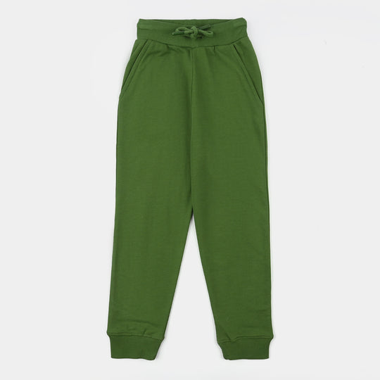 Boys Jersey/Terry Pajama (Basic) - Green