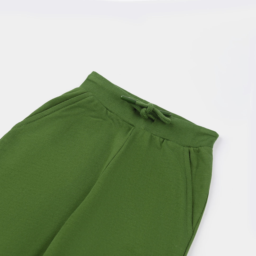Boys Jersey/Terry Pajama (Basic) - Green