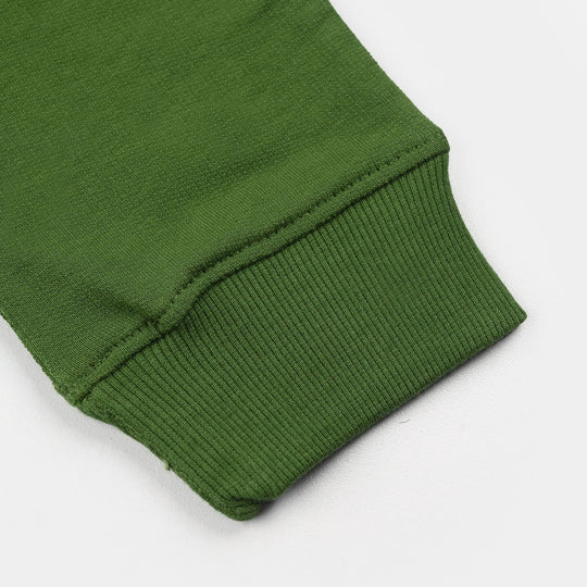 Boys Jersey/Terry Pajama (Basic) - Green