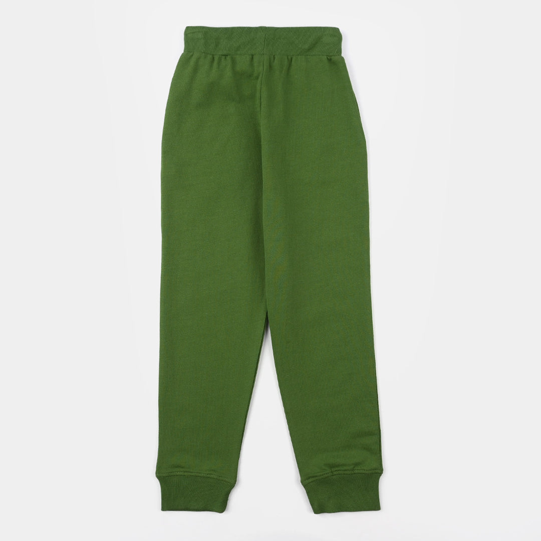 Boys Jersey/Terry Pajama (Basic) - Green