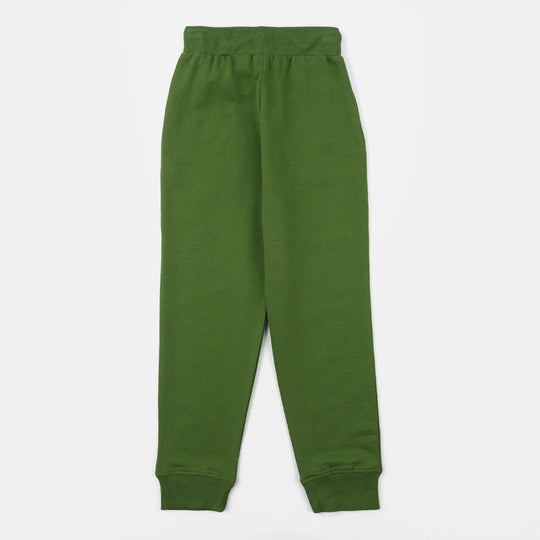 Boys Jersey/Terry Pajama (Basic) - Green