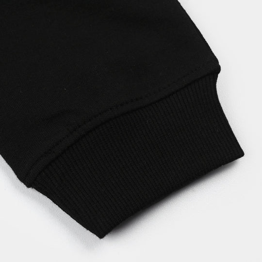 Teens Girls Jersey/Terry Pajama (Basic) - Jet Black