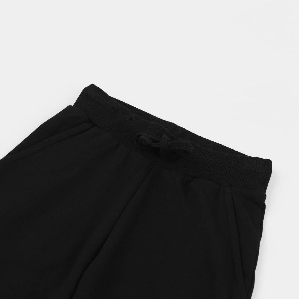 Teens Girls Jersey/Terry Pajama (Basic) - Jet Black