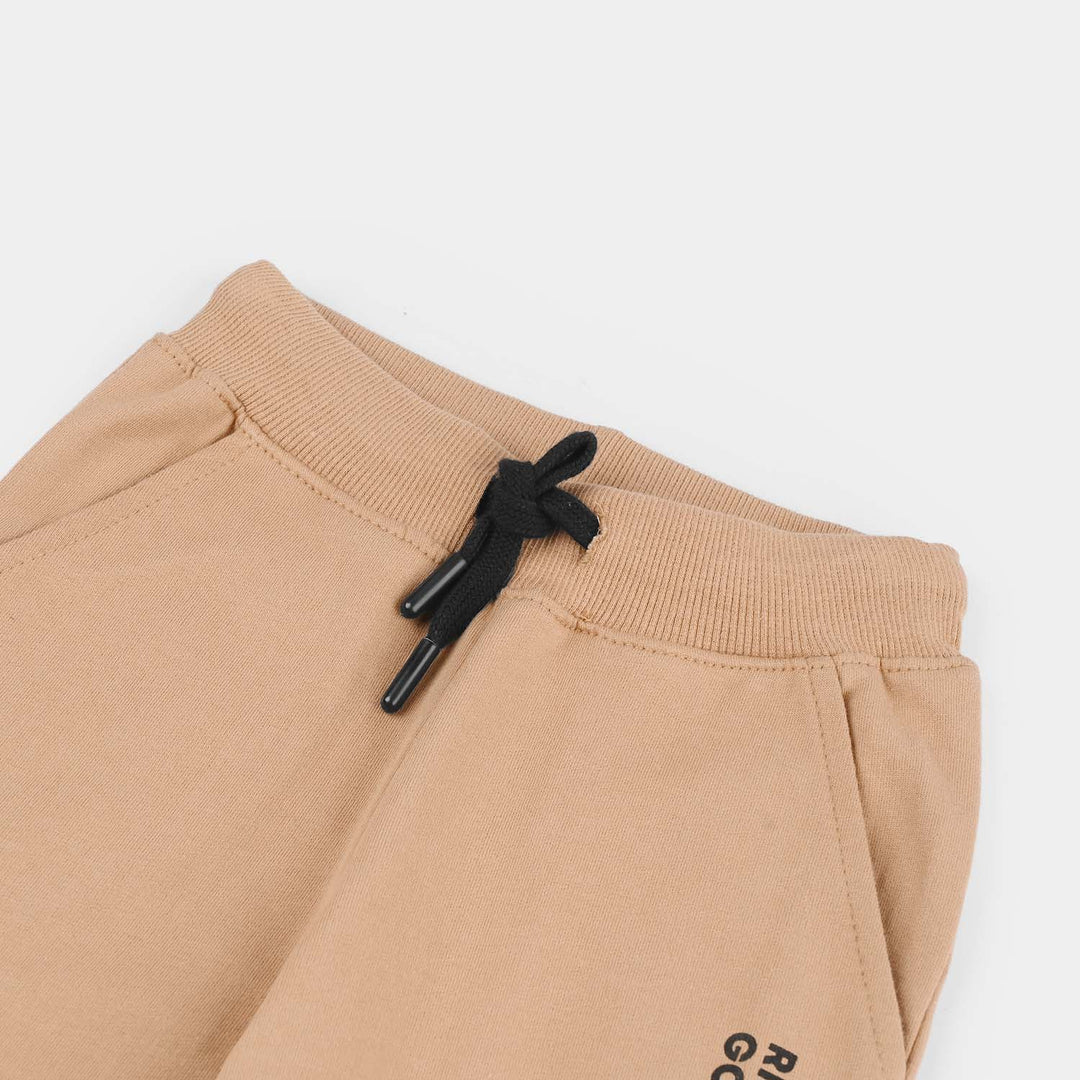 Teens Boys Jersey/Terry Pajama (Ride) - Brown