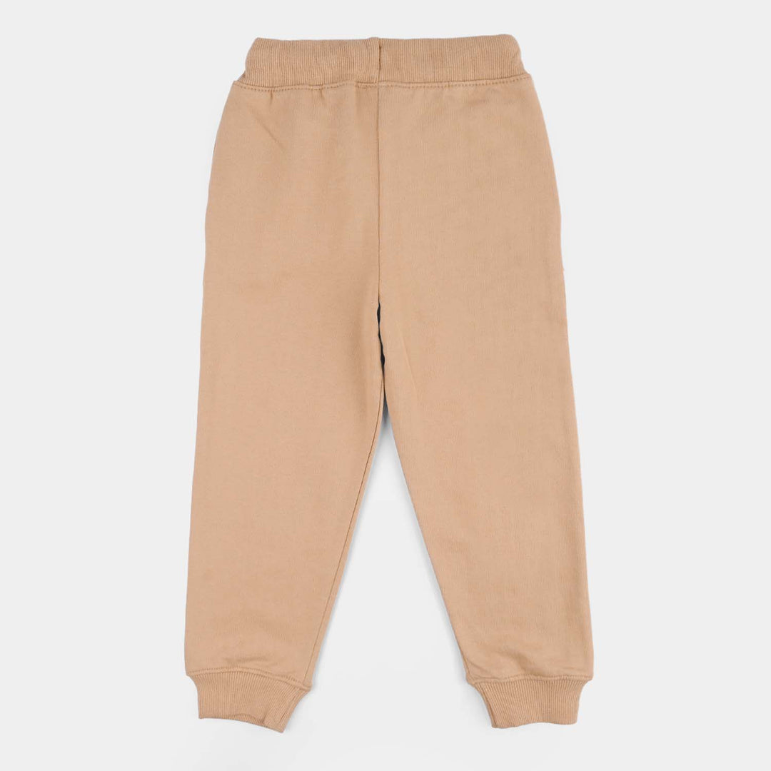 Teens Boys Jersey/Terry Pajama (Ride) - Brown