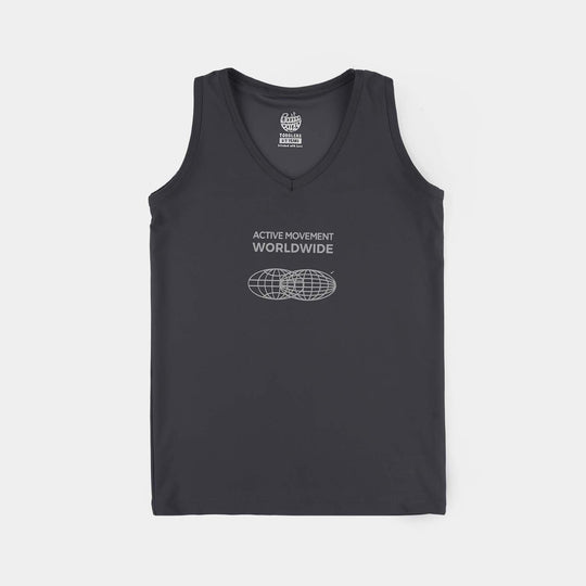 Boys Cotton PK Sando (Champion) - Black