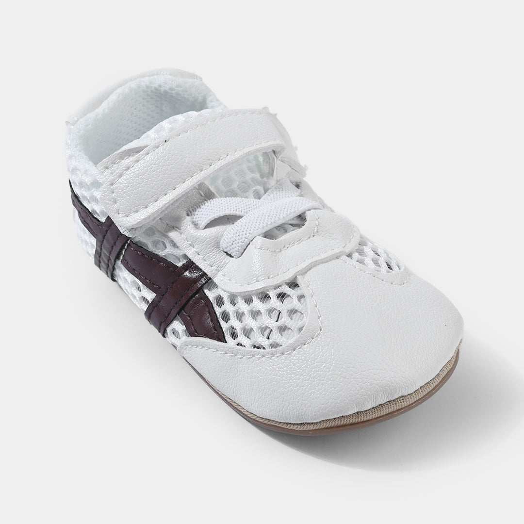 Boys Shoes 1564-White/Coffee