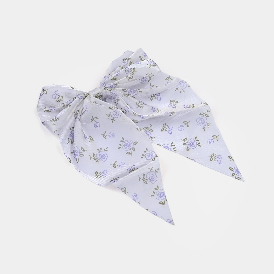 Cute Fabric Bow Hair Pin with Metal Clip