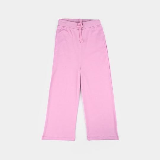 Girls Cotton Interlock 2-Piece Suit (Smiley Face) - Pink