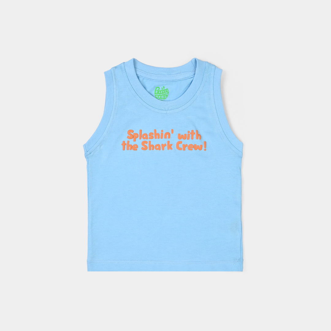 Infant Boys Jersey/Terry Sando (Splashin) - Blue