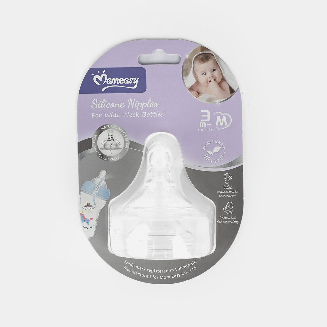 Silicone Bottle Nipple for Wide-Neck Bottles