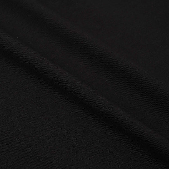 Boys Lycra Jersey Basic T-Shirt – Jet Black