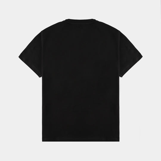 Boys Lycra Jersey Basic T-Shirt – Jet Black