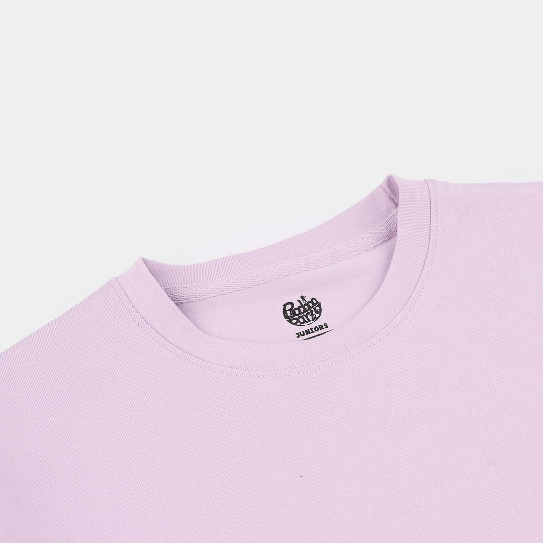 Boys Lycra Jersey Basic T-Shirt - Pastel Lilac