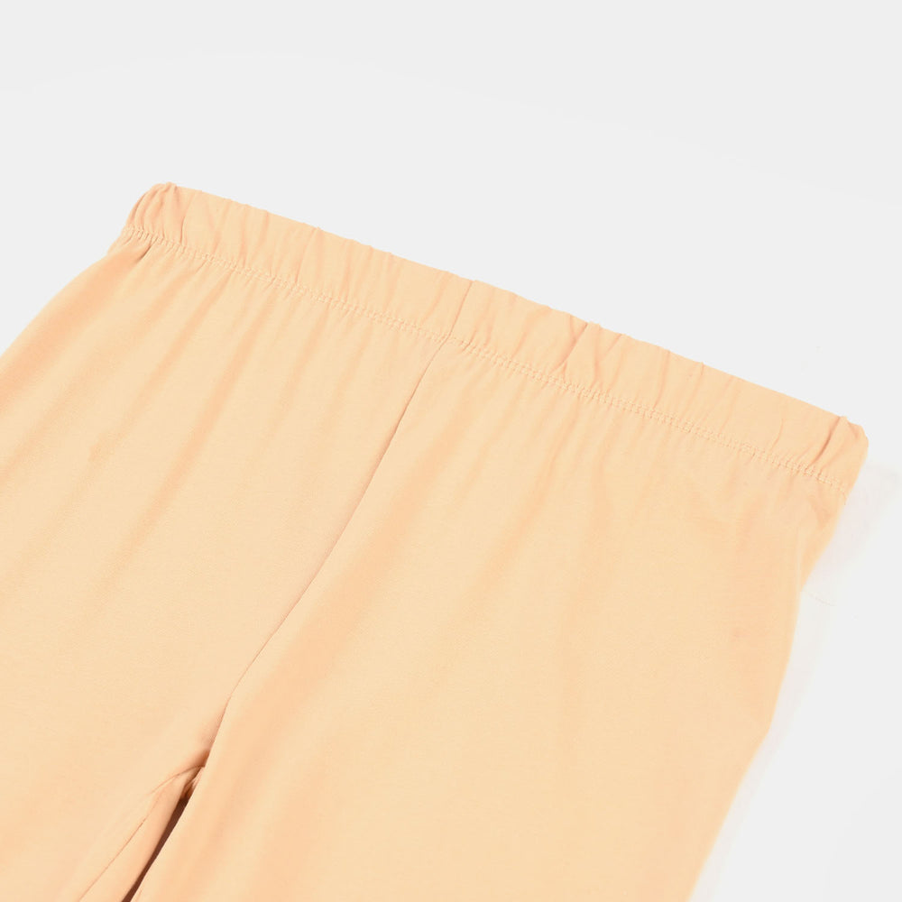 Girls Lycra Jersey Tights (Dry Leaves) - Camel