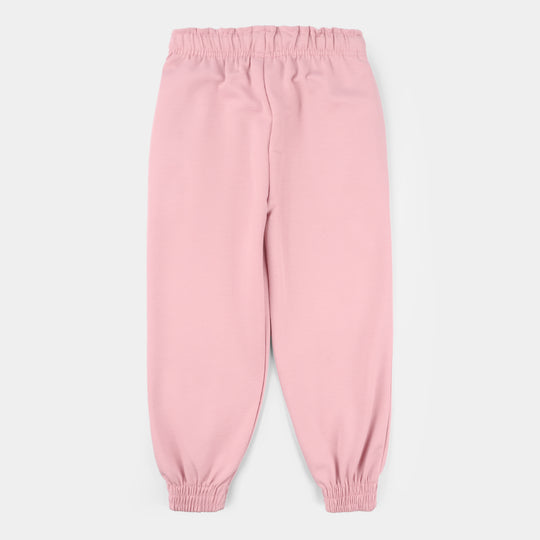 Girls Lycra Jersey Pajama (Let’s Do) - Pink