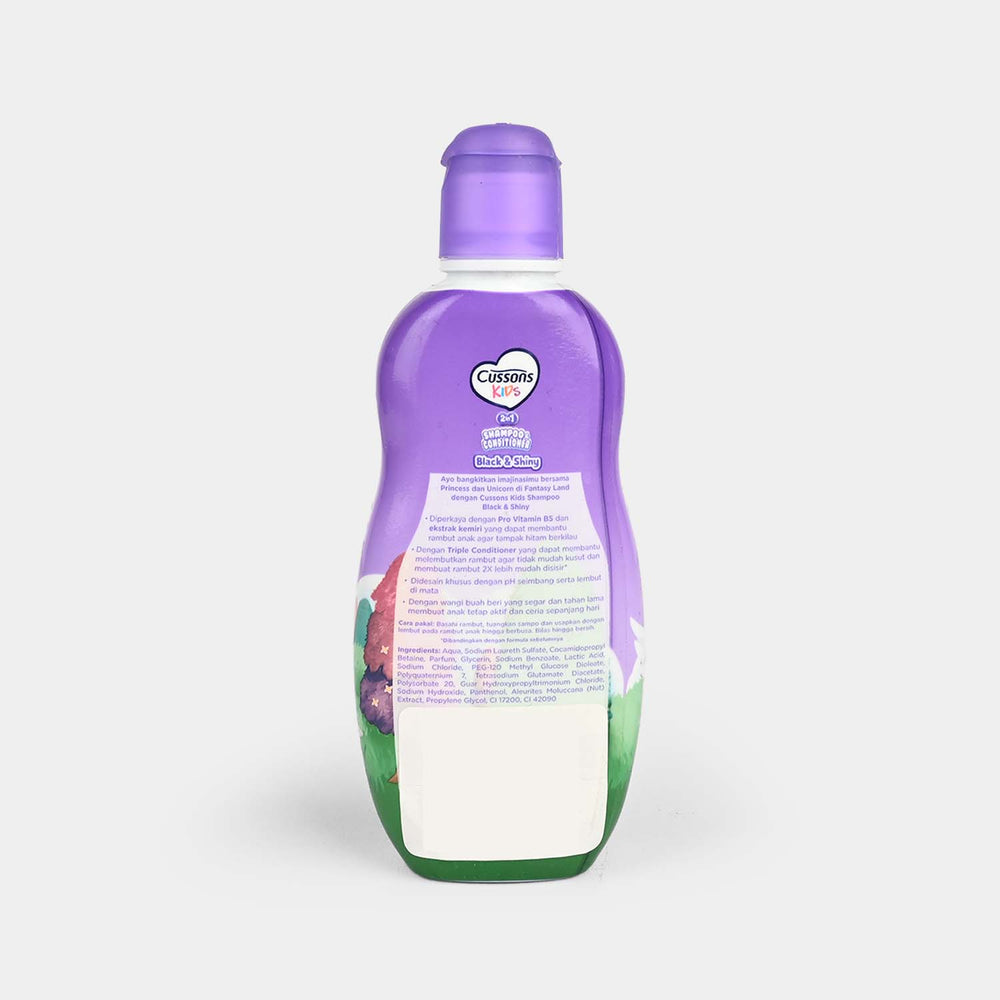 KIDS 2IN1 SHAMPOO BLACK & SHINY 90ml