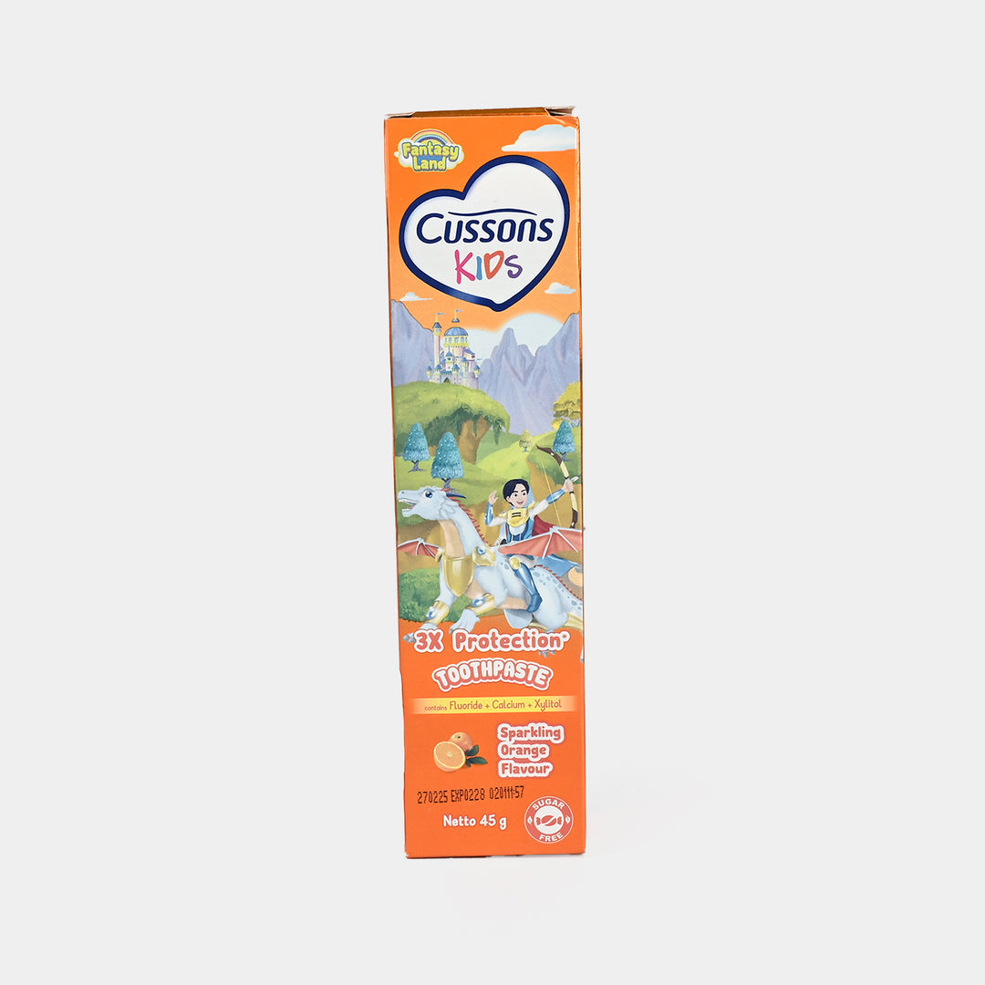 Cussons Kids Toothpaste Dragon Sparkling Orange 45gm