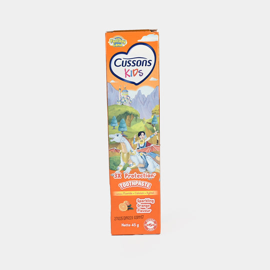 Cussons Kids Toothpaste Dragon Sparkling Orange 45gm