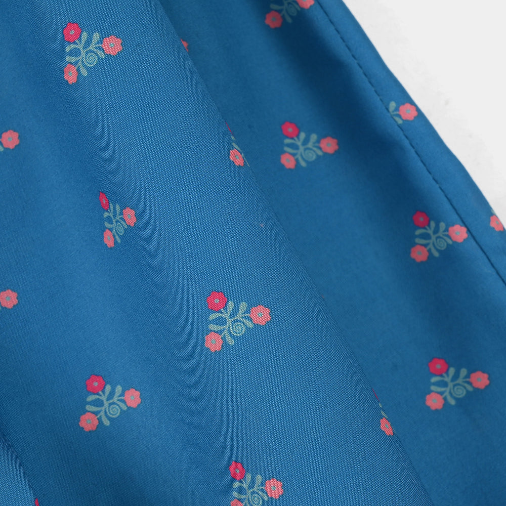Girls Printed Pants (Mandala) - Blue