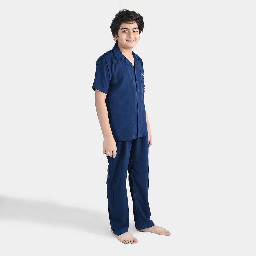 Boys Viscose Nightwear (Basic) - Blue