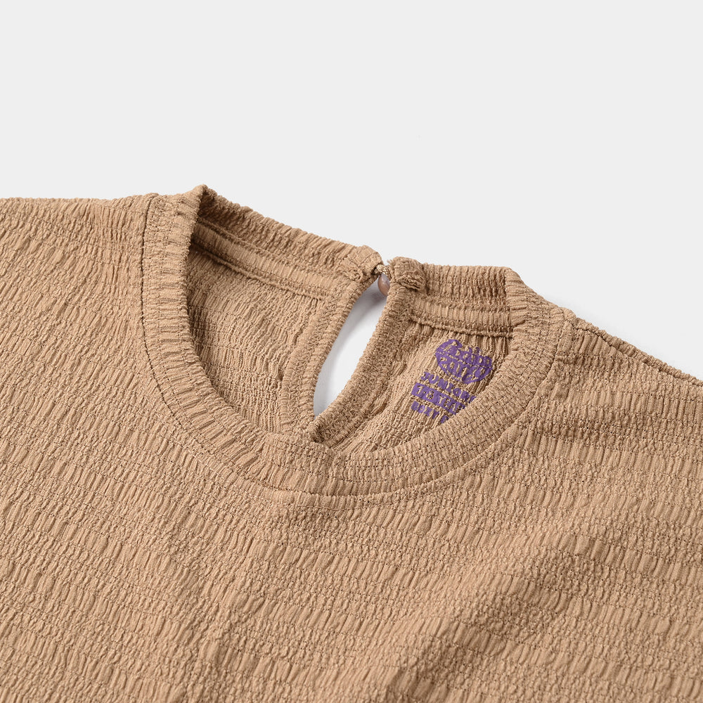 Girls Crinkle T-Shirt (Brown Knot) – Brown