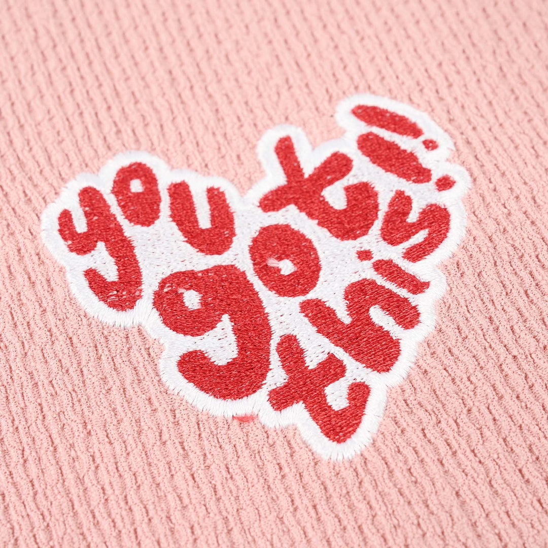Girls Yarn Dyed T-Shirt (You Got This) – Pink