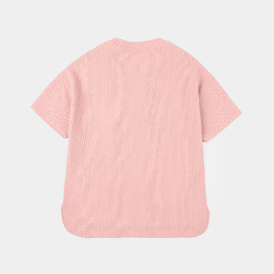 Girls Yarn Dyed T-Shirt (You Got This) – Pink
