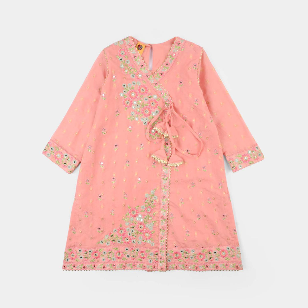 Teens Girls Jacquard 3-Piece Set (Sundas) - Peach