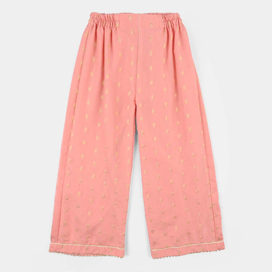 Teens Girls Jacquard 3-Piece Set (Sundas) - Peach