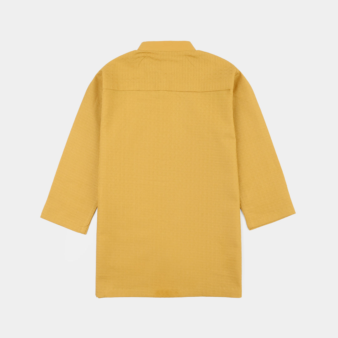 Infant Boys Kurta Pajama (Honey Mustard) - Yellow