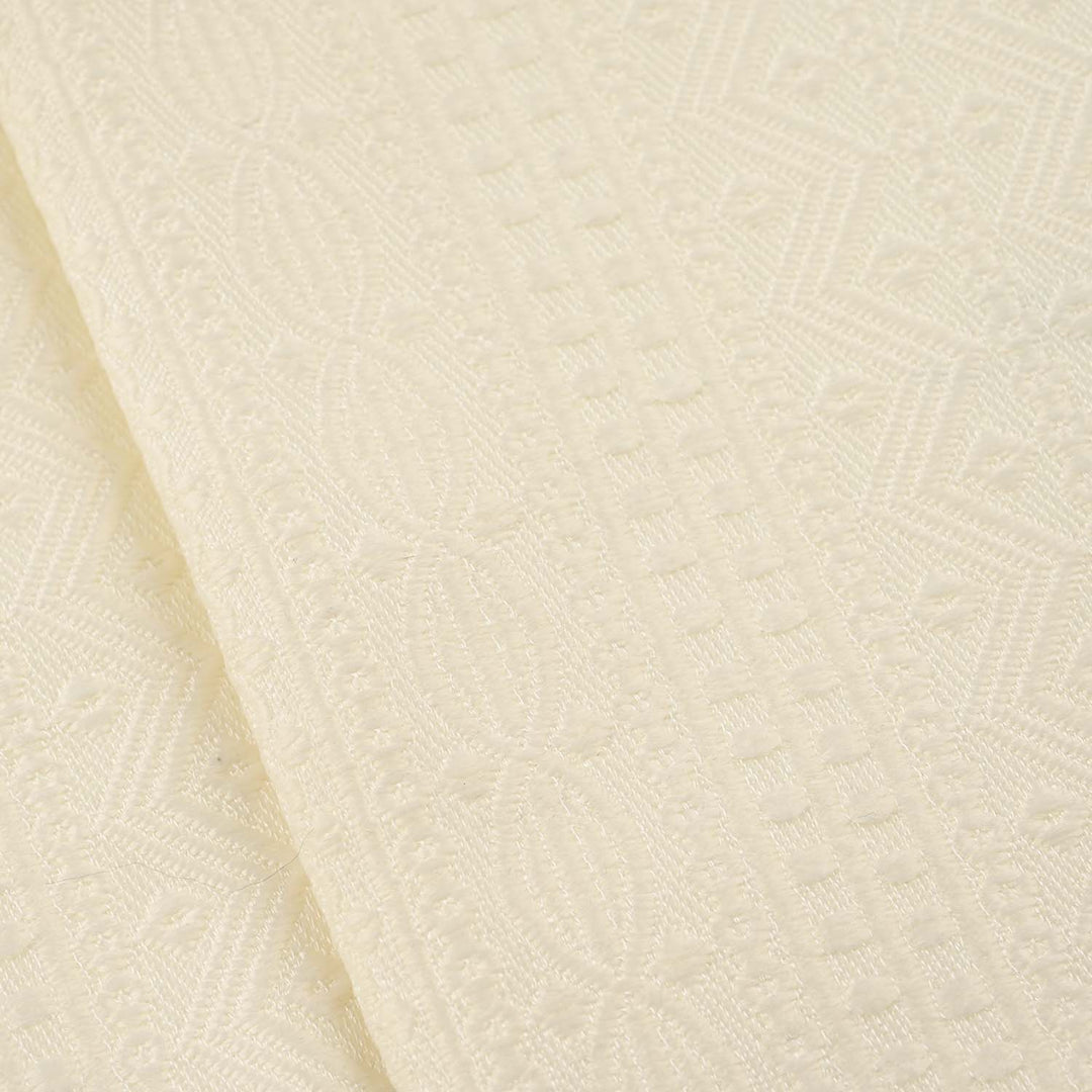 Infant Boys Poly Viscose Waistcoat (Mughal) - Cream