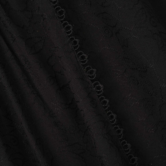Girls Jacquard Embroidered Kurti (Rango Ki Rani) - Black