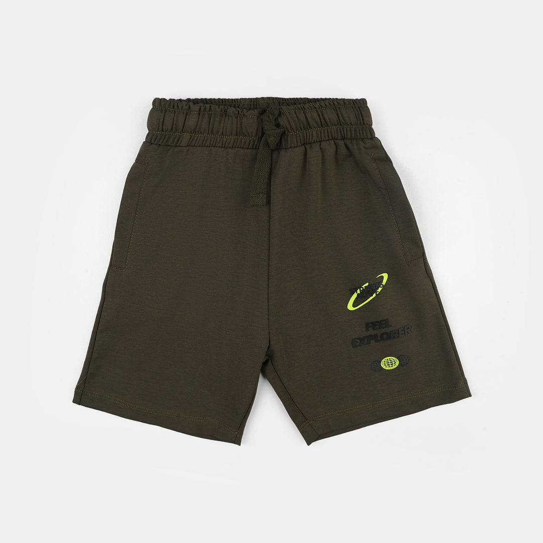 Boys Poly Jersey Short (Streets Alive) - Green