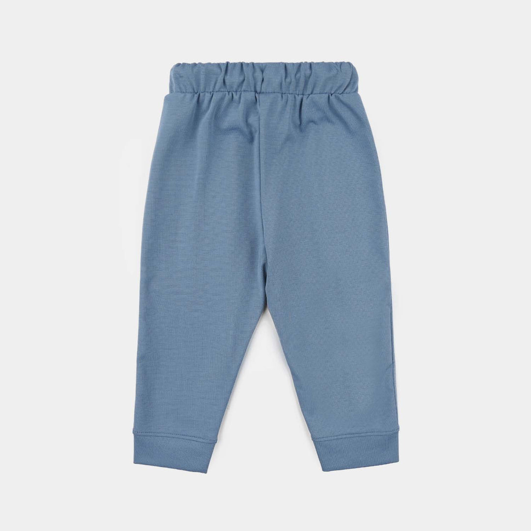 Infant Boys Poly Jersey Sleeping Pajama (Shark) - Blue