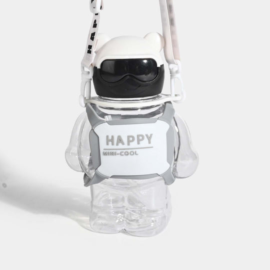 CUTE BEAR THEMED WATER BOTTLE/BEAKER | SH2896 WHITE