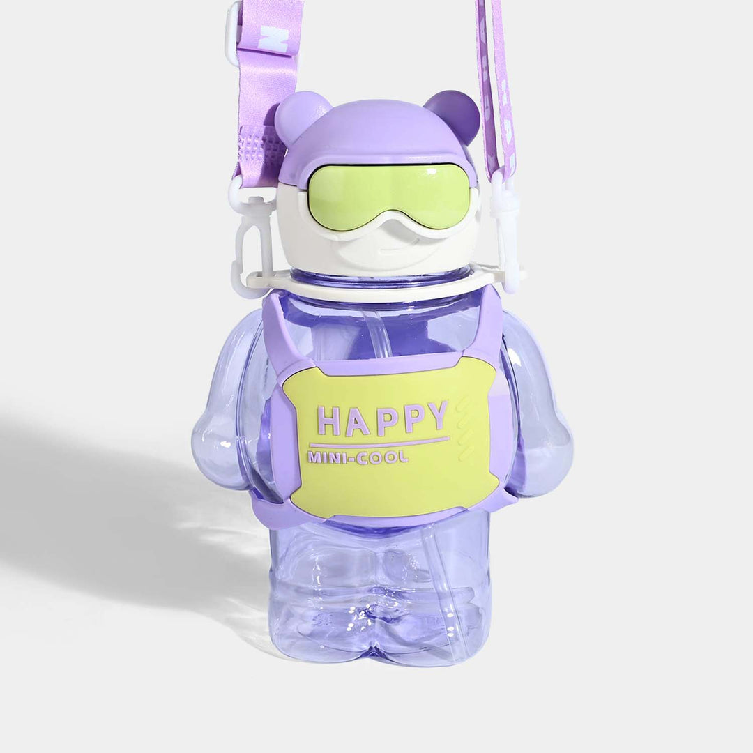 CUTE BEAR THEMED WATER BOTTLE/BEAKER | SH2896 PURPLE