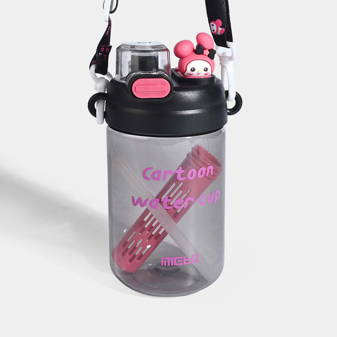 CARTOON THEMED KIDS WATER BOTTLE/BEAKER | SH2897 BLACK