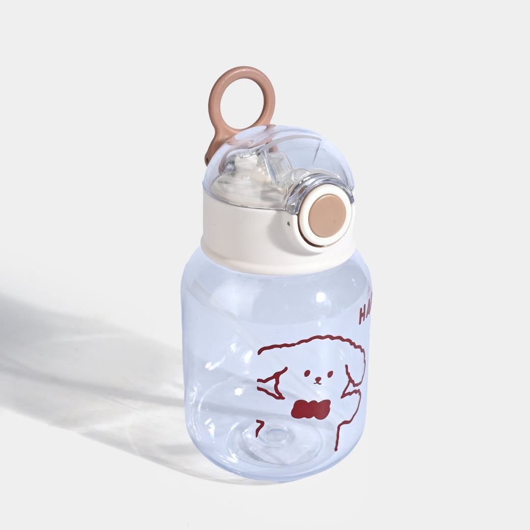CARTOON TRANSPARENT WATER BOTTLE/BEAKER | SH2898 BROWN