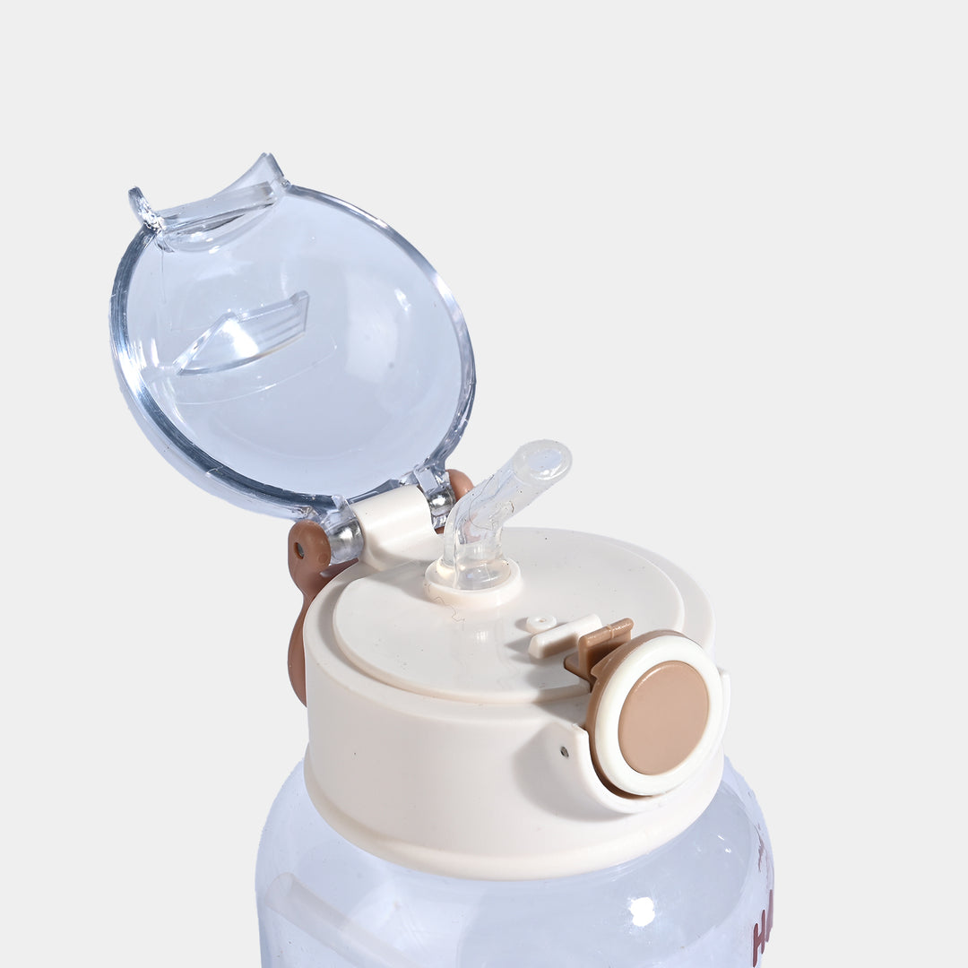 CARTOON TRANSPARENT WATER BOTTLE/BEAKER | SH2898 BROWN