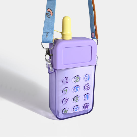 TELEPHONE SHAPED KIDS WATER BOTTLE/BEAKER | SH2900 PURPLE