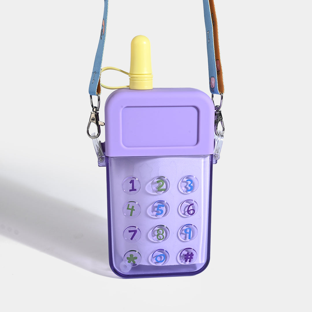 TELEPHONE SHAPED KIDS WATER BOTTLE/BEAKER | SH2900 PURPLE