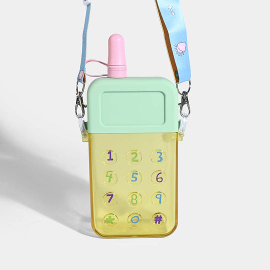 TELEPHONE SHAPED KIDS WATER BOTTLE/BEAKER | SH2900 YELLOW