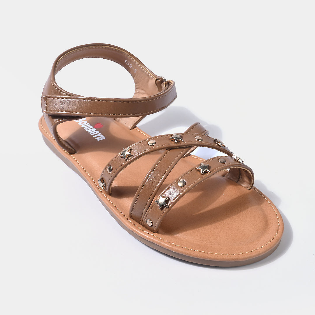 Girls Sandals 189-5 Star Studded Strappy – Camel