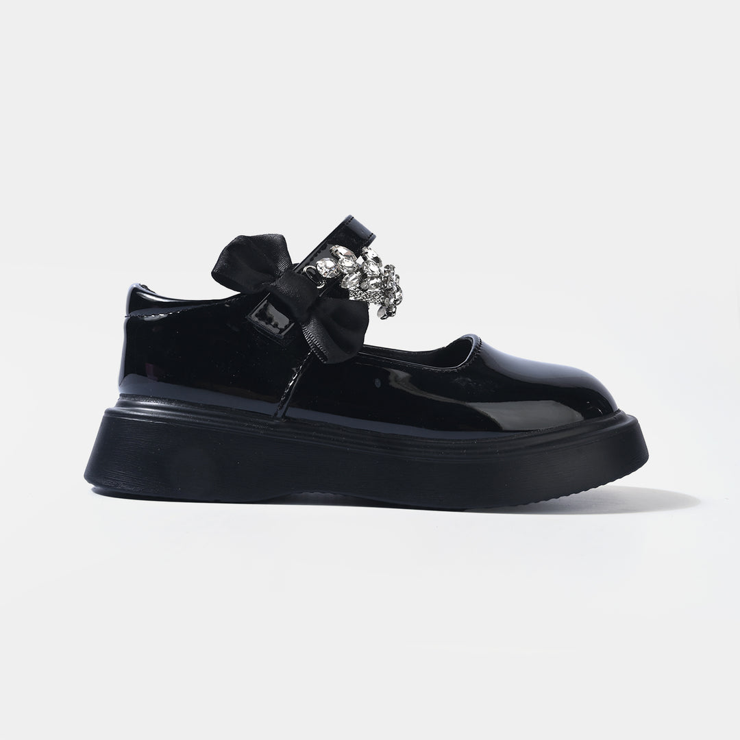 Girls Pumps 186-6-BLACK