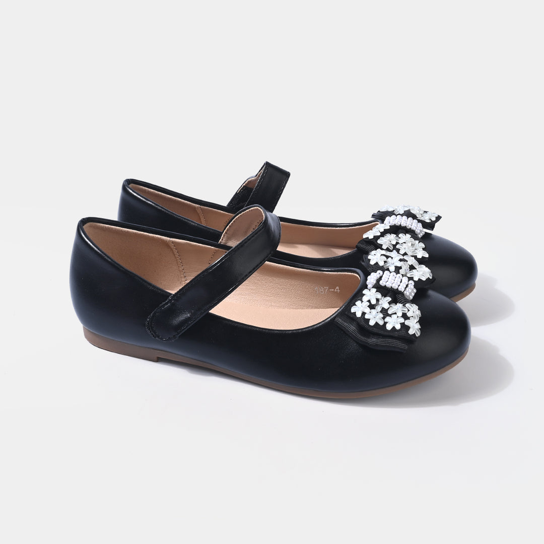Girls Pumps 187-4-BLACK