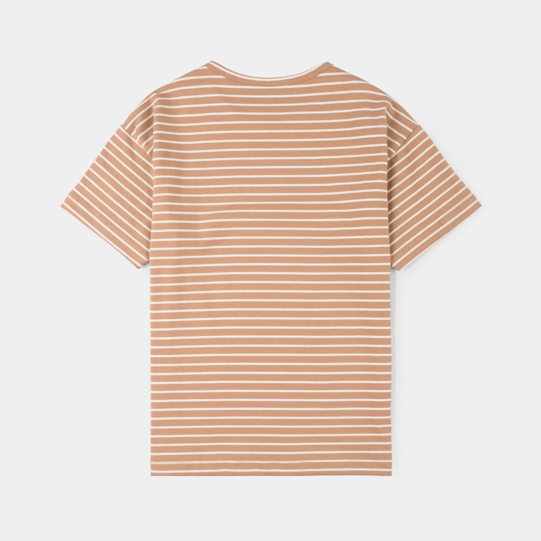 Boys Jersey/Terry T-Shirt (Surf Point) - Brown