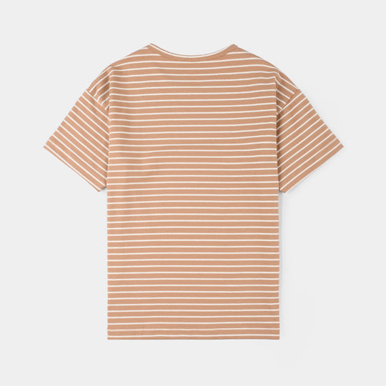 Boys Jersey/Terry T-Shirt (Surf Point) - Brown